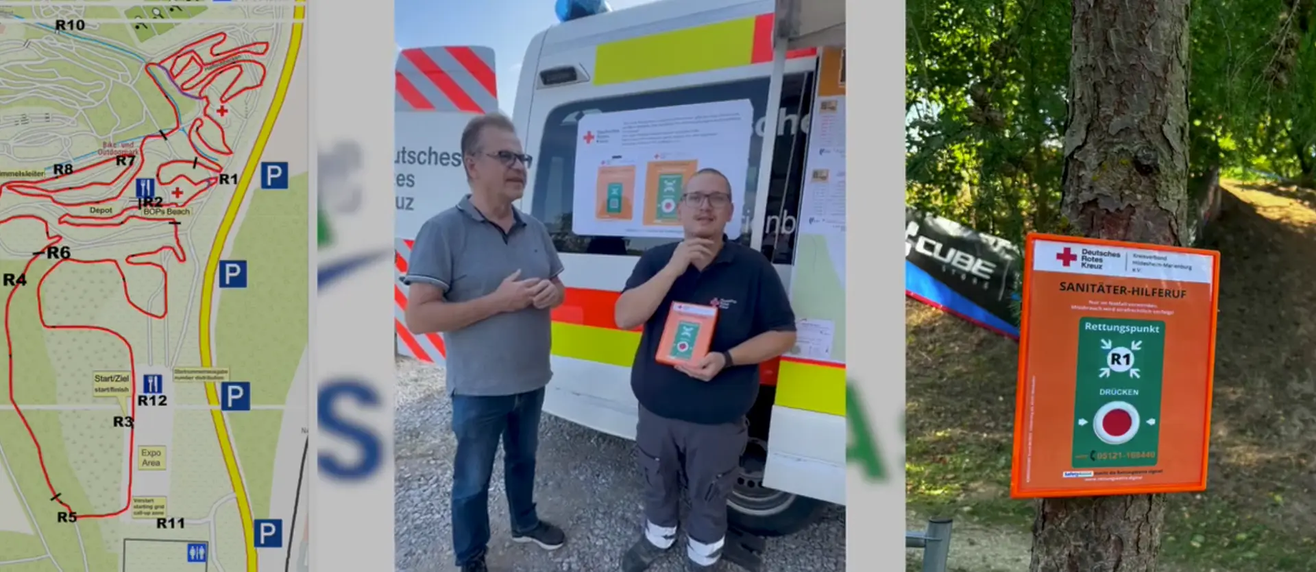 SafetyAssist beim Cyclo Cross 2025 in Bad Salzdetfurth mit dem DRK Hildesheim-Marienburg